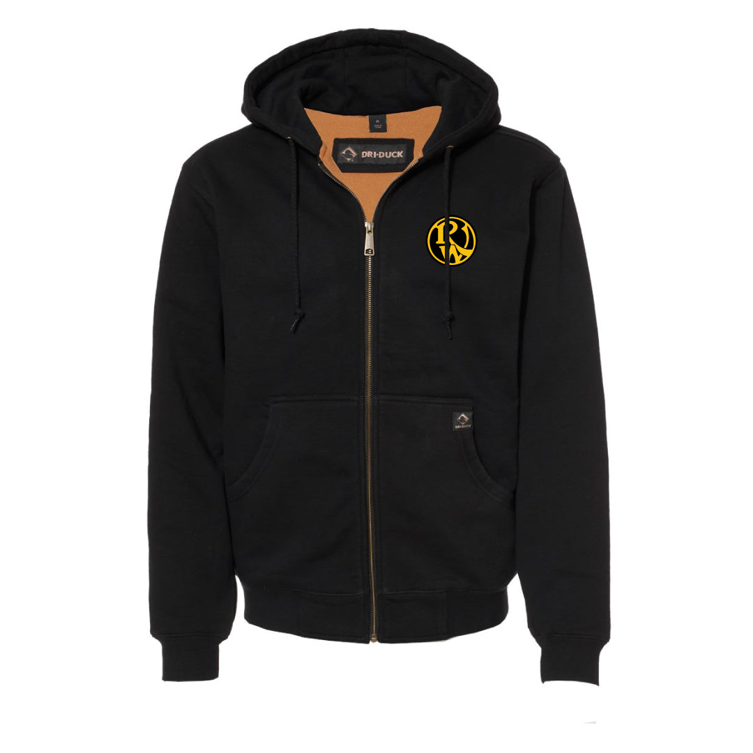 DRI DUCK Men's Crossfire Heavyweight Power Fleece Hooded Jacket with Thermal Lining