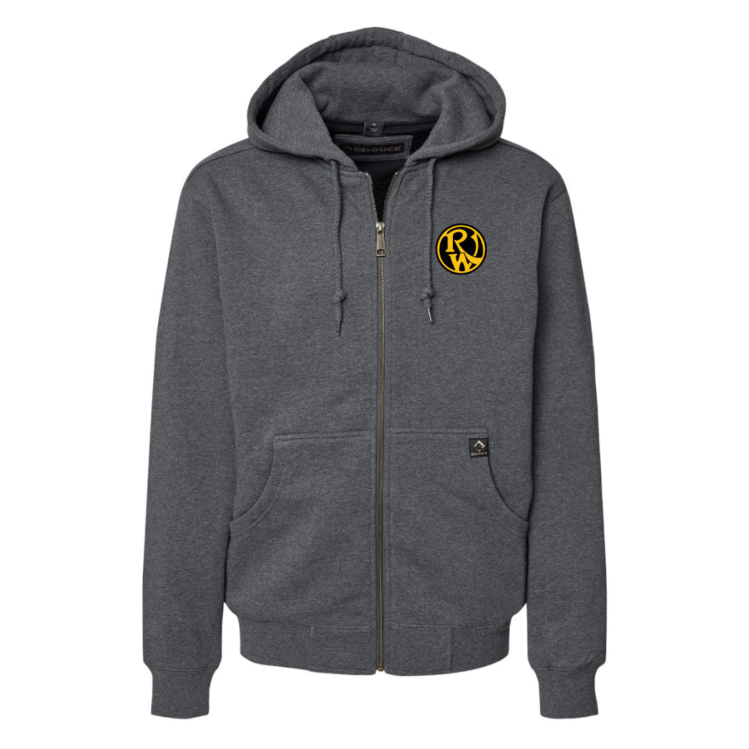 DRI DUCK Men's Crossfire Heavyweight Power Fleece Hooded Jacket with Thermal Lining