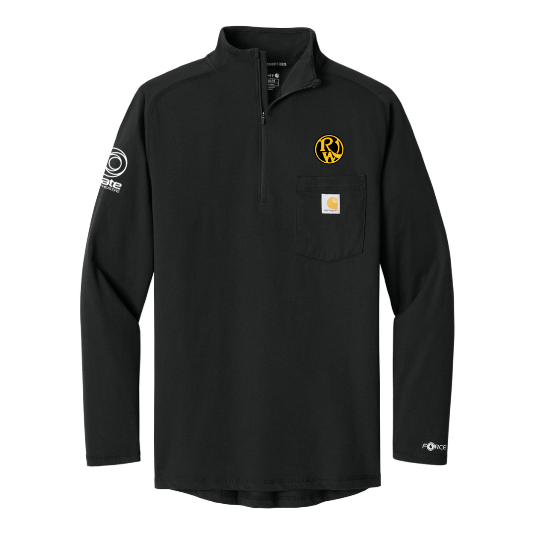 Quick Ship Carhartt 1/4-Zip Long Sleeve T-Shirt Co-Branded w/State